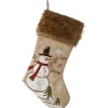 Best National Tree Company 21" Alpine Collection Black Hat Snowman Stocking