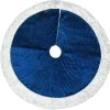 Cheap National Tree Company 52" Arctic Lights Collection Navy And Silver Tree Skirt
