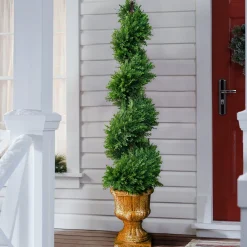 Hot National Tree Company 54" Artificial Juniper Slim Spiral