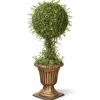 36" Artificial Mini Tea Leaf 1 Ball Topiary In Urn^National Tree Company Cheap