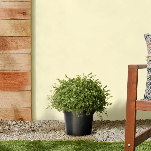 Fashion National Tree Company 15" Artificial Mini Tea Leaf Bush In Growers Pot