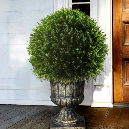 Shop National Tree Company 27" Artificial Upright Juniper Ball Topiary