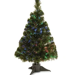 Flash Sale National Tree Company 24" Battery Operated Fiber Optic Ice Tree