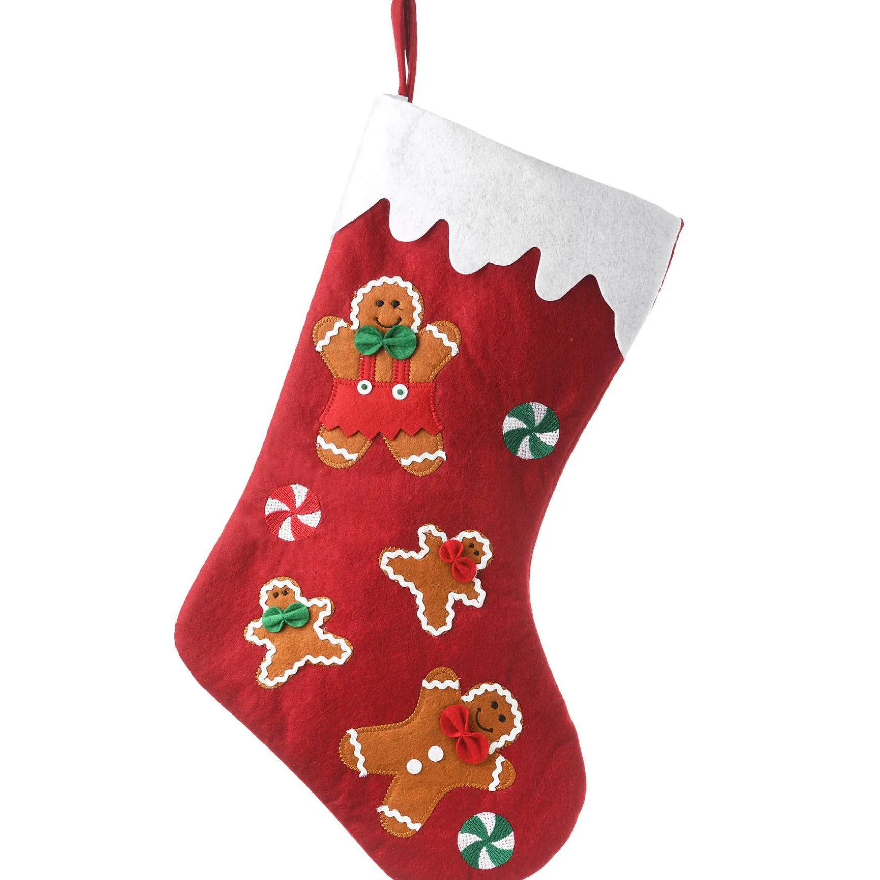 Cheap National Tree Company 20" Be Merry Collection Gingerbread Stocking