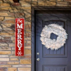 Outlet National Tree Company 31" Be Merry Holiday Wall Sign