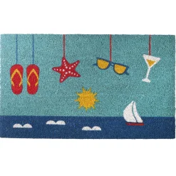 30" Beach Days Coir Doormat^National Tree Company Online