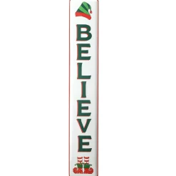 Best Sale National Tree Company 47" Believe Vertical Holiday Wall Sign