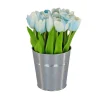 9" Blue Tulip Bouquet In Metal Pot^National Tree Company Outlet