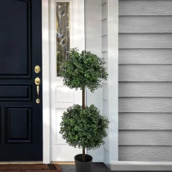 Shop National Tree Company 46" Boxwood Double Ball Topiary In Nursery Pot