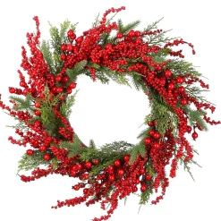 Flash Sale National Tree Company 24" Cedar And Berry Wreath