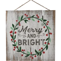 Cheap National Tree Company 13" Christmas Holiday Wall Sign
