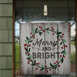 Cheap National Tree Company 13" Christmas Holiday Wall Sign