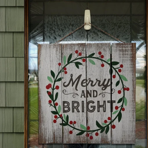 Cheap National Tree Company 13" Christmas Holiday Wall Sign