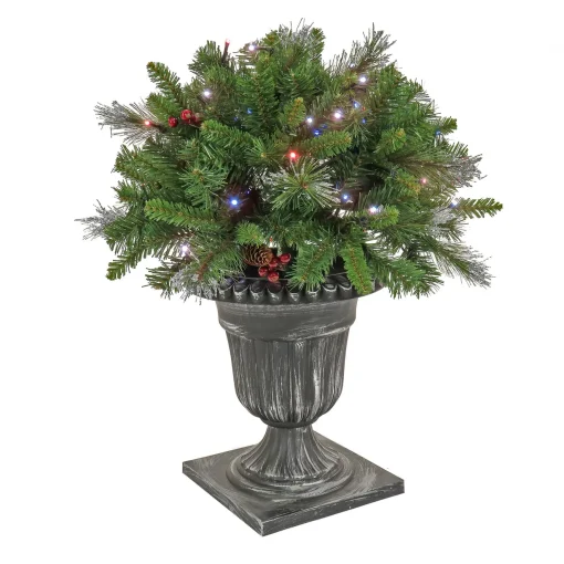 Clearance National Tree Company 24" Crestwood® Spruce Porch Bush With Twinkly Led Lights