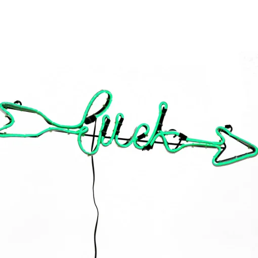 Best Sale National Tree Company 20" 2D Green Neon St, Patrick'S Day "Luck" Sign With Lights