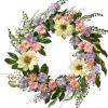 24" Dahlia & Daisy Flower Wreath^National Tree Company Shop
