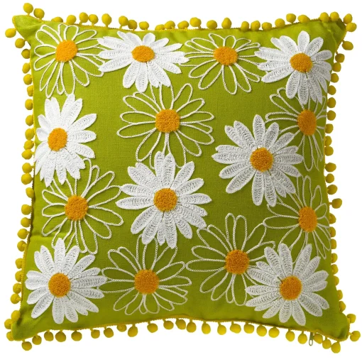16" Daisy Flowers Pillow^National Tree Company Fashion