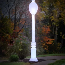 Cheap National Tree Company 98" Dynamic Illuminations Lamppost With Multi-Function Led Lights