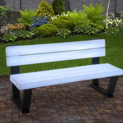Fashion National Tree Company 57" Dynamic Illuminations Park Bench With Multi-Function Led Lights