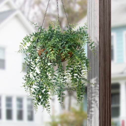 Flash Sale National Tree Company 21" Fern Leaves Hanging Basket