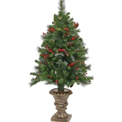 Sale National Tree Company 48" Fiber Optic Crestwood Spruce Tree