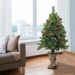 Sale National Tree Company 48" Fiber Optic Crestwood Spruce Tree
