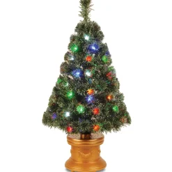 Fashion National Tree Company 36" Fiber Optic Evergreen Fireworks