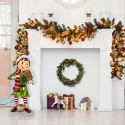Best Sale National Tree Company 36" Fiddle Playing Pixie Elf With Multicolor Lights
