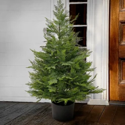 Clearance National Tree Company 3 Ft. Artificial Cypress Tree In Nursery Pot