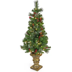 Best Sale National Tree Company 4 Ft. Crestwood Spruce Entrance Tree With Warm White Led Lights