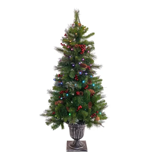 Sale National Tree Company 4 Ft. Crestwood® Spruce Entrance Tree With Twinkly Led Lights