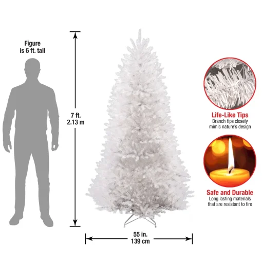 Fashion National Tree Company 7 Ft Dunhill White Fir Tree