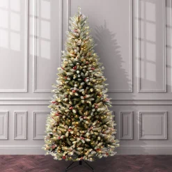 Store National Tree Company 7.5 Ft. Dunhill(R) Fir Slim Tree With Clear Lights