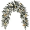 Online National Tree Company 6 Ft Frosted Colonial Fir Mantle Swag