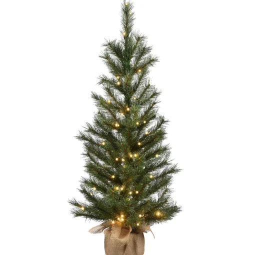 4 Ft Frosted Ontario Pine Tree With Battery Operated Lights^National Tree Company Shop