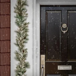 Clearance National Tree Company 9 Ft. Hgtv Home Collection Pre-Lit Black Tie Cedar Garland