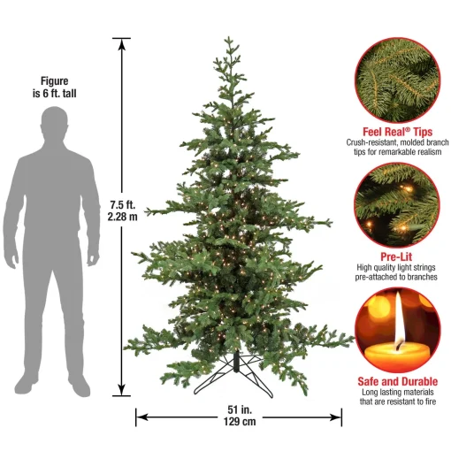 Shop National Tree Company 7.5 Ft. Hgtv Home Collection Pre-Lit Decorator Tree