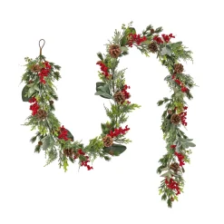 Best Sale National Tree Company 9 Ft. Hgtv Home Collection Berries And Greenery Garland