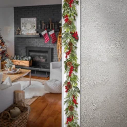 Best Sale National Tree Company 9 Ft. Hgtv Home Collection Berries And Greenery Garland