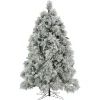 6.5 Ft. Hgtv Home Collection Pre-Lit Flocked Bavarian Pine Tree^National Tree Company Online