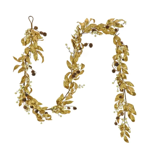 Cheap National Tree Company 9 Ft. Hgtv Home Collection Metallic Gold Laurel Garland