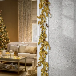 Cheap National Tree Company 9 Ft. Hgtv Home Collection Metallic Gold Laurel Garland