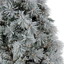 Best National Tree Company 6.5 Ft. Hgtv Home Collection Pre-Lit Flocked Bavarian Pine Tree