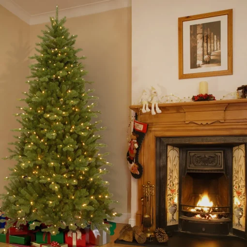 Shop National Tree Company 7.5 Ft. Northern Spruce Memory-Shape® Tree With Powerconnect(Tm) System, Dual Color® Led Lights And Music Match®