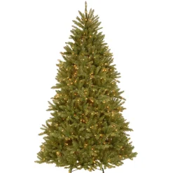 Shop National Tree Company 7.5 Ft Powerconnec(Tm) Dunhill Fir Tree With Clear Lights