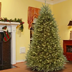 Shop National Tree Company 7.5 Ft Powerconnec(Tm) Dunhill Fir Tree With Clear Lights