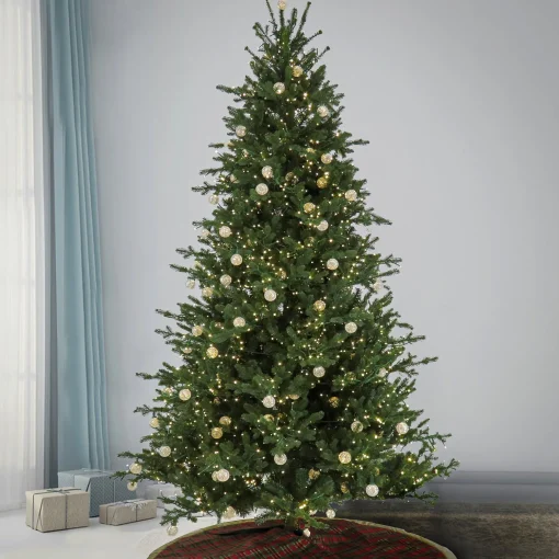 Cheap National Tree Company 7.5 Ft Pre-Lit Aspen Pine Tree With Led Lights