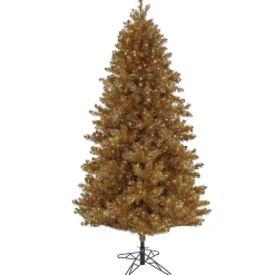 Best Sale National Tree Company 7.5 Ft. Pre-Lit Christmas True Gold Metallic Tree