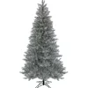 Hot National Tree Company 7.5 Ft. Pre-Lit Crystal Silver Metallic Tree