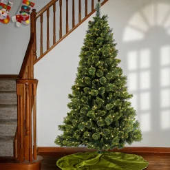 Store National Tree Company 7 Ft Pre-Lit Maine Pine Tree With Led Lights